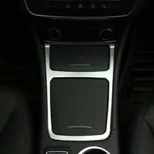 Chrome Console Center Storage Box Frame Panel Trim Fit for Mercedes Benz A180 GLA 200 CLA 220 2014 2015 Car Styling