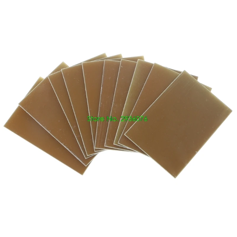 

10Pcs/set FR-4 Single Side DIY Soldering Prototype PCB Printed Circuit Board 7x10cm Drop Shipping Support