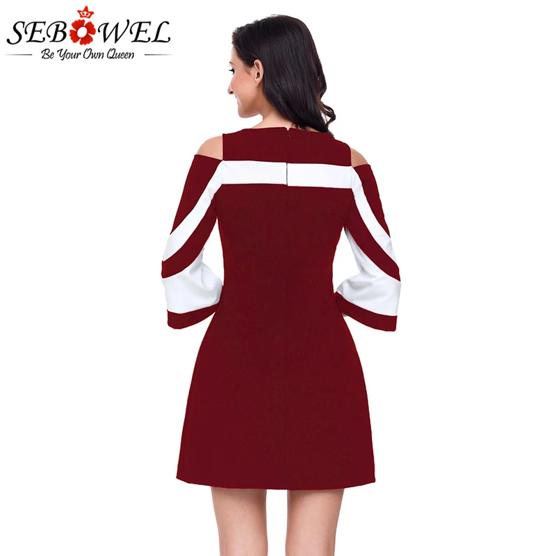 Burgundy-White-Colorblock-Dress-LC220190-3-3 