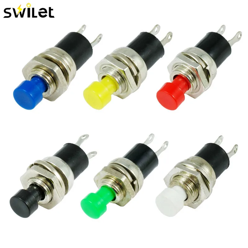 

10pcs 5mm Momentary Push button Switch Press the reset switch Momentary On Off Push Button Micro Switch Normally Open NO Best