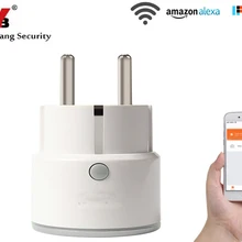 Yobang безопасность Wi-Fi умная розетка ЕС вилка таймер переключатель беспроводной мощность приложение управление от Alexa Echo Dot Google дома приложение управление