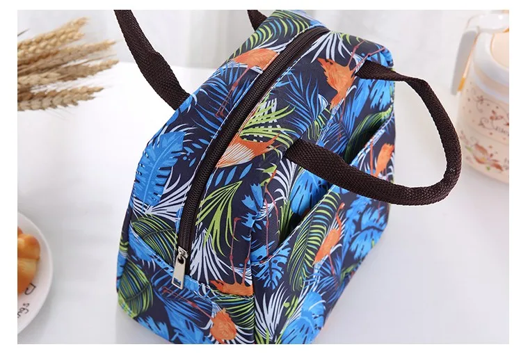 New Portable Lunch Bag Thermal Insulated Fresh Snack Cooler Lunch Box Tote Storage Bag Travel Picnic Food Pouch For Kids Women