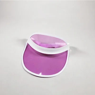 2019 Summer Sun Hat Candy Color Transparent Empty Top Plastic PVC Sunshade Hat Visor Caps 2019 Summer Sun Hat Candy Color Transparent Empty Top Plastic PVC Sunshade Hat Visor Caps