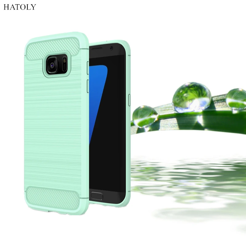 Чехол HATOLY для samsung Galaxy S7 противоударный мягкий силиконовый гибридный чехол