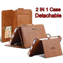 Ретро Floveme 2 в 1 съемный флип-чехол-кошелек для samsung Galaxy S6/S6 Edge/S6 Edge Plus/S7/S7 Edge с отделением для карт