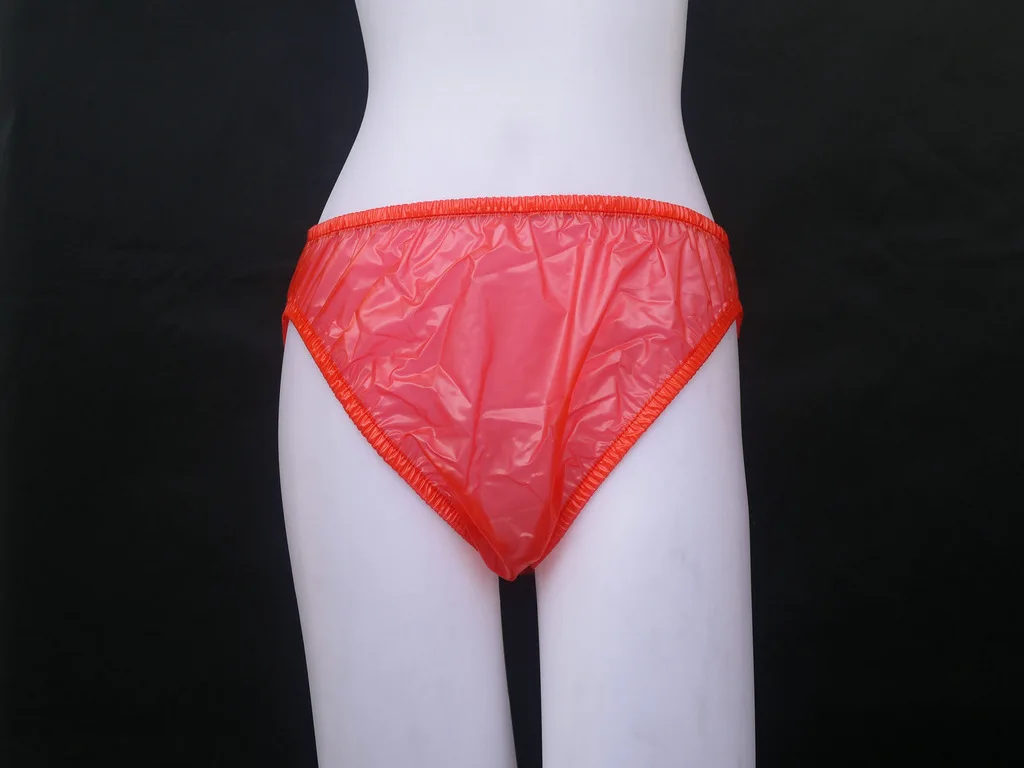 ABDL PVC взрослые детские пластиковые бикини брюки новое нижнее белье Цвет Красный
