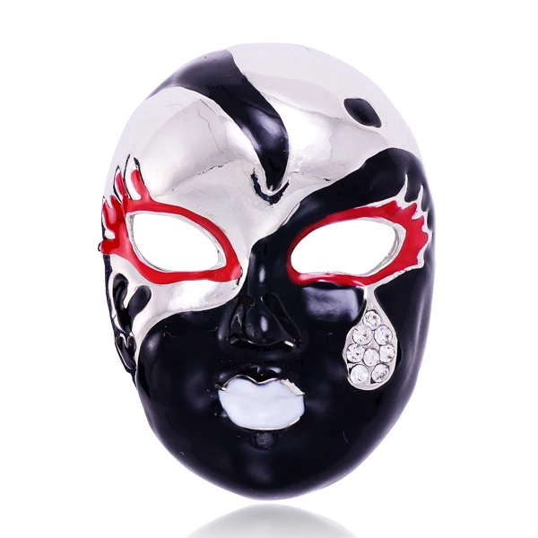 Женские эмалированные брошки MZC разноцветные броши в виде маски|mask brooch|brooch