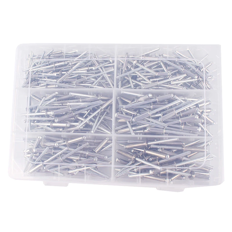 Najtaniej 310 sztuk nity ze stali nierdzewnej zestaw asortymentowy M3.2 M4 M4.8 nity zrywalne za pomocą zakraplacza przechowywane w plastikowym pudełku