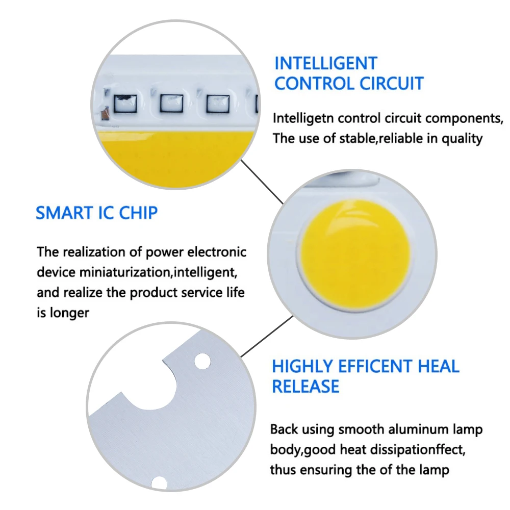 Бесплатный драйвер светодиодный чип COB лампа 50 вт 70 вт AC 220V IP65 умная ис(интеграционная схема) светодиодный светильник лампы для DIY светодиодный прожектор светильник точечный светильник чистый белый/теплый белый
