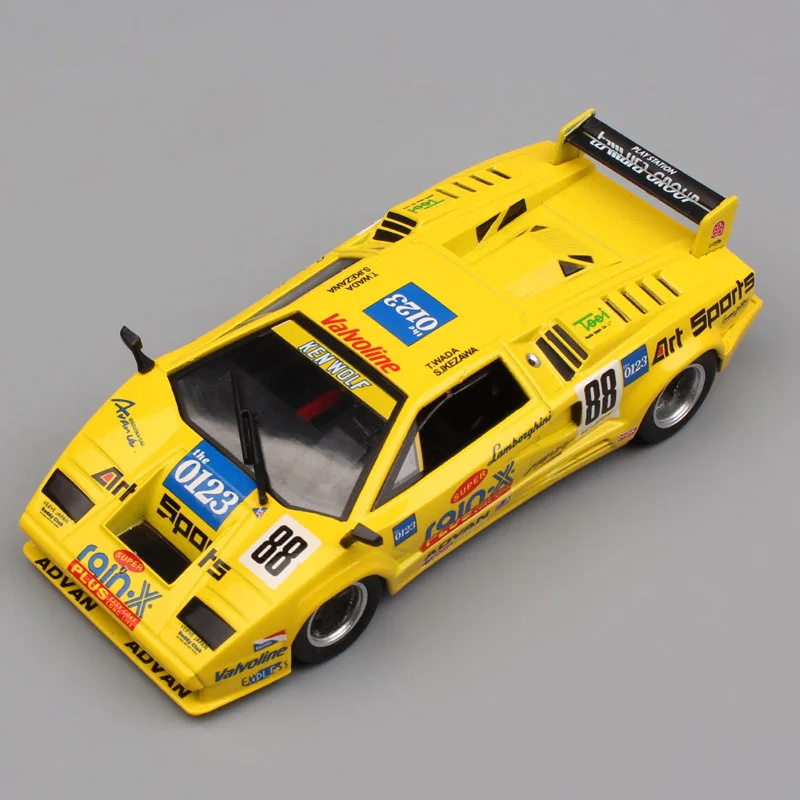 

1/43 brand small Scales 1994 Countach 25th Anniversary Competition V12 sports diecast auto model car toys miniature for children