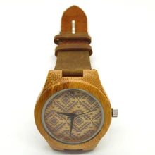 2016 Relogio Masculino мода 100% natual деревянный бамбука montre homme reloj хомбре кварц — часы мужской часы