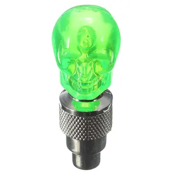 

2X Valve Cap Wheel Tire LED Light Lamp for Motorcycle Bicycle Car, Green