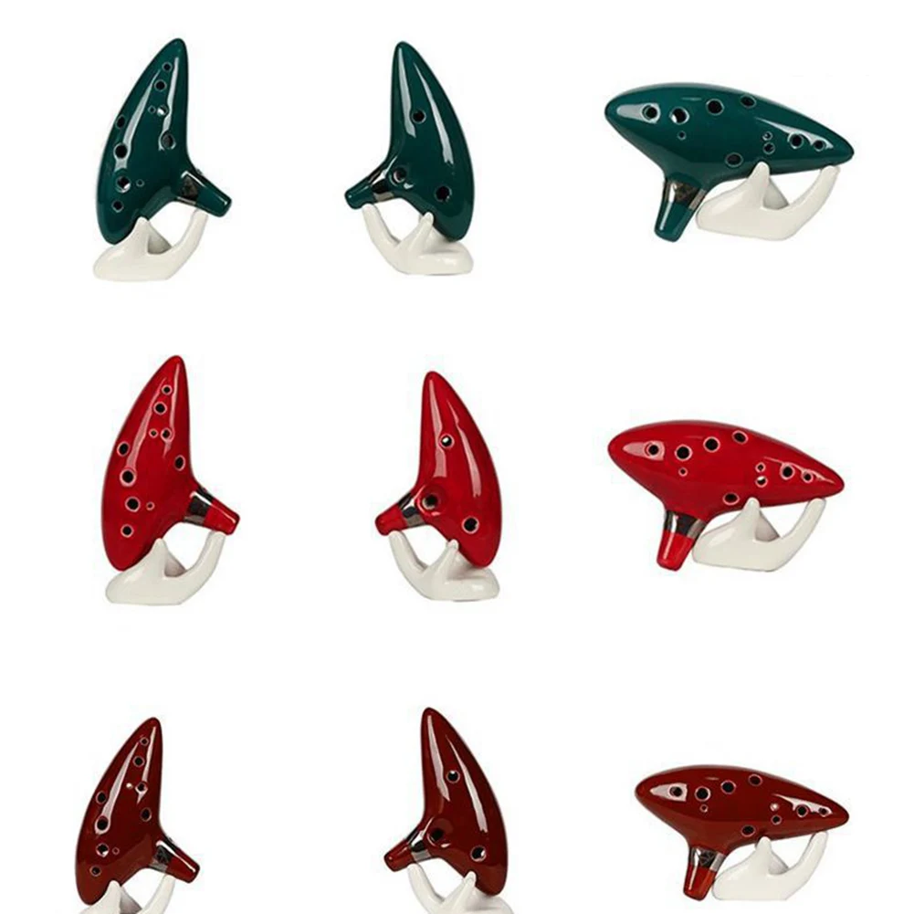 

Hot Ocarina 12 Holes Zelda AC Key Ceramic Musical Instrument Gift Professional For Beginner MCK99