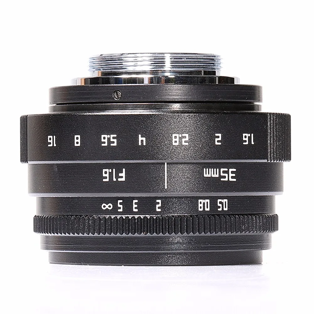 Фуцзянь 35 мм f/1 6 CCTV II cine объектив камеры для M4/3/MFT Крепление и адаптер Комплект