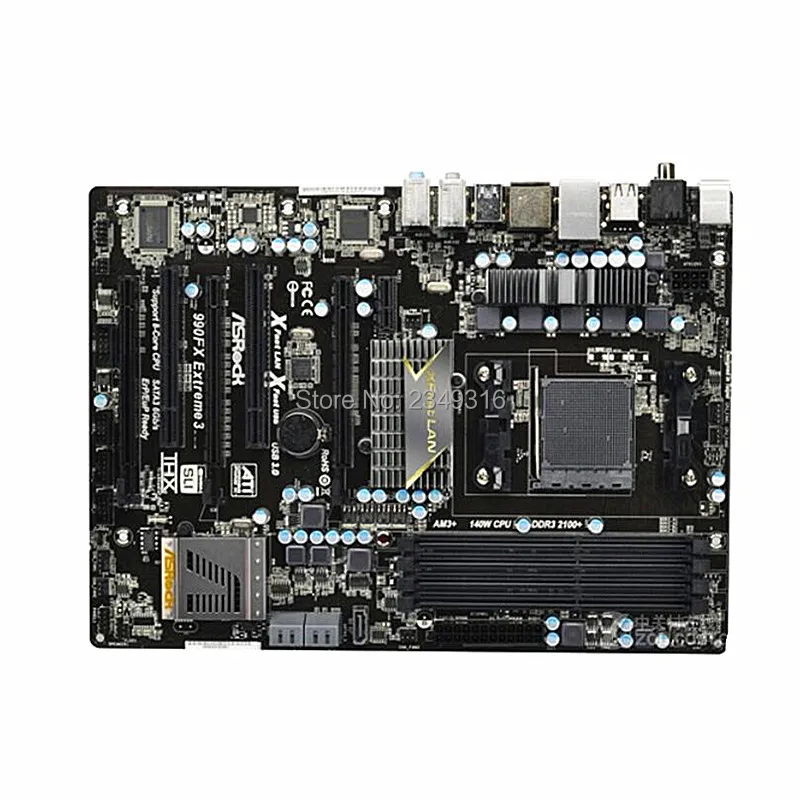 Для материнской платы ASRock 990FX Extreme3 использоваться для настольных ПК для AMD 990FX гнездо для материнской платы AM3 AM3+ DDR3 SATA3 USB3.0