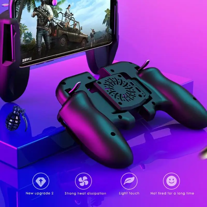 Adjustable Phone Cooler for Pubg Controller L1R1 Shooter Hand Joystick for Pubg Trigger Mobile Phone Gamepad Gaming Accessories