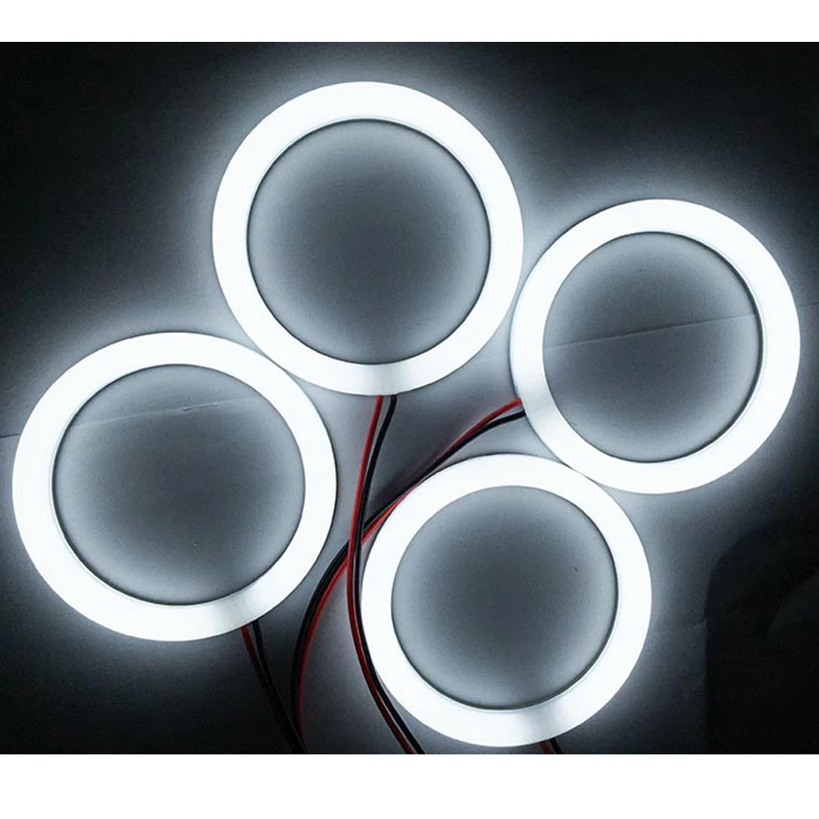 

Hopstyling 4pcs Super white SMD Led angel eyes halo rings for BMW E46 Coupe 2D E46 Cabrio LED 105mm 106mm led headlight