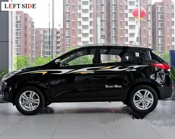 

LEFT SIDE Car Stickers Decoration Car Protection Stickers Car-Styling Refitting Whole Car Decoration Color Strips