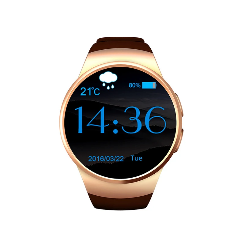 KW18 Bluetooth smart watch font b smartwatch b font with SIM TF Card Fitness Heart Rate