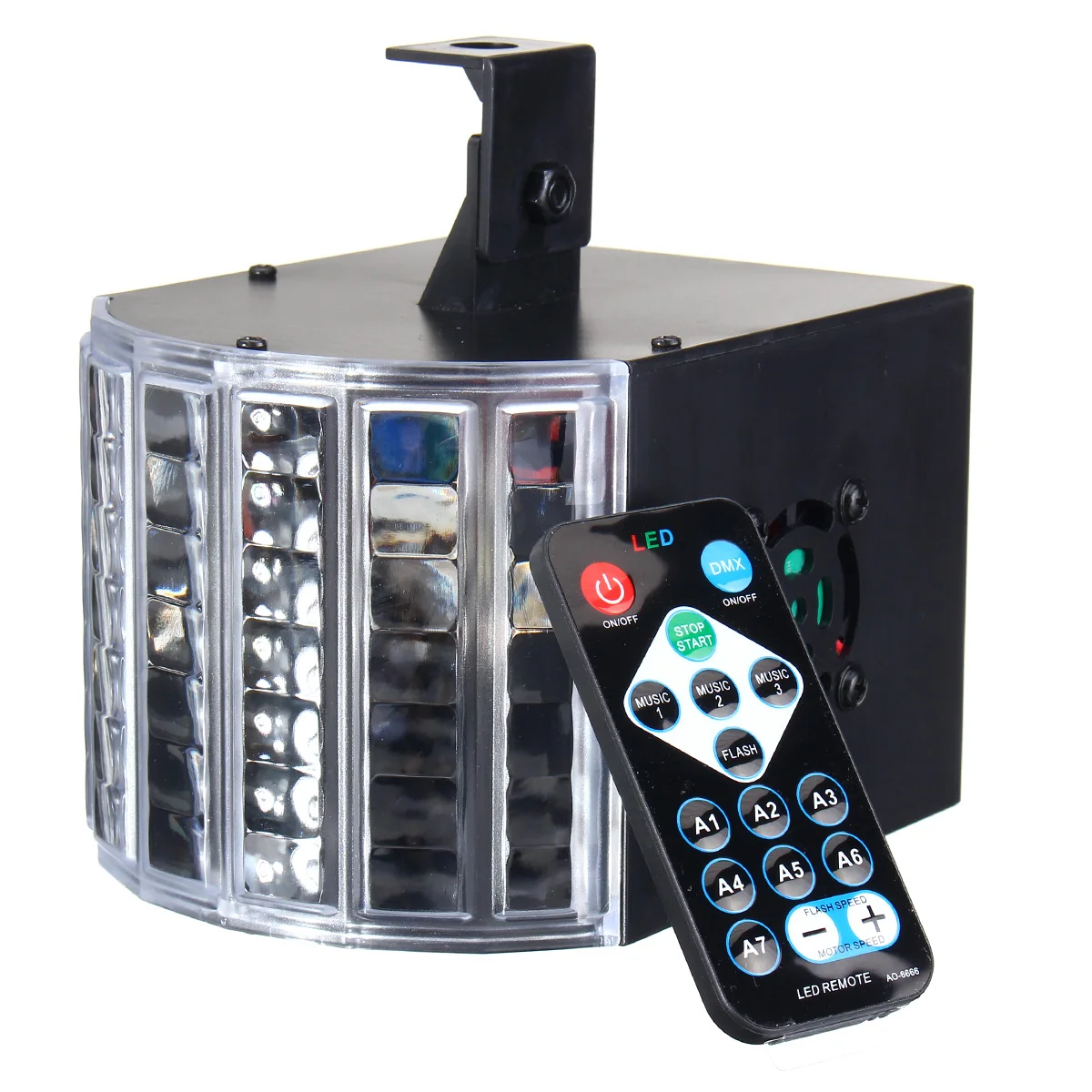 

Smuxi Auto/Sound Control LED RGB DMX512 Effect Lighting 7 Channel With Remote Light Night Lamp DJ Disco Bar Party Wedding