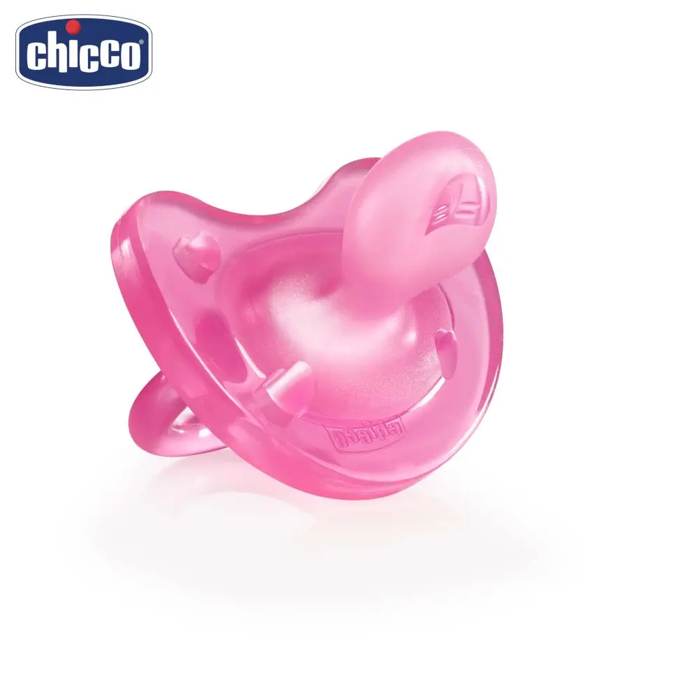 Пустышка Chicco Physio Soft, 1 шт., 0-6 мес., силикон, голубая