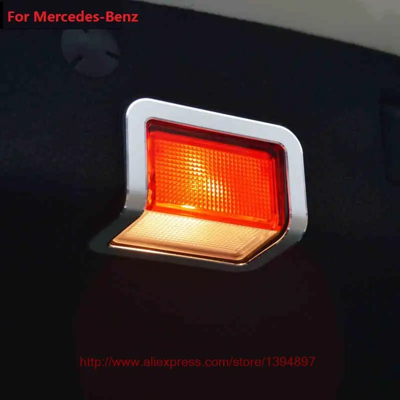

Car trunk warning Light for Mercedes Benz E/GLK/CLS/ML/GL/GLC/2015-2016 C-Class Car trunk door lamp decorative stickers