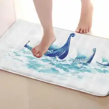 Парусная лодка стиль Коврики для улицы, смешной Противоскользящий коврик для ванной, дверные коврики, дверные коврики под входную дверь