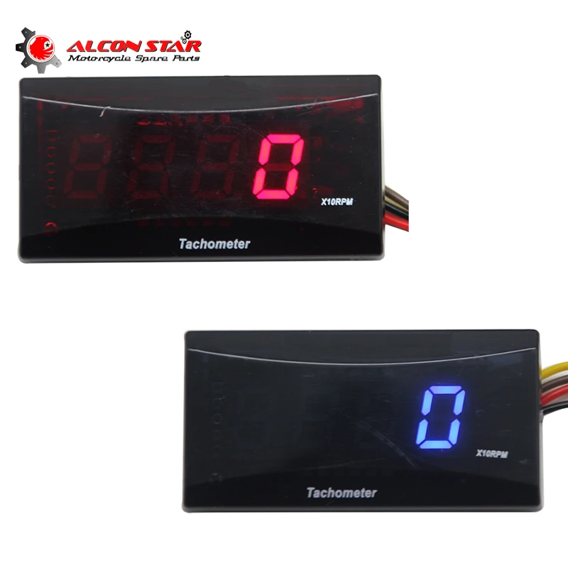 Alconstar Koso Mini RPM Meter Digital Square LCD Display Engine Tach