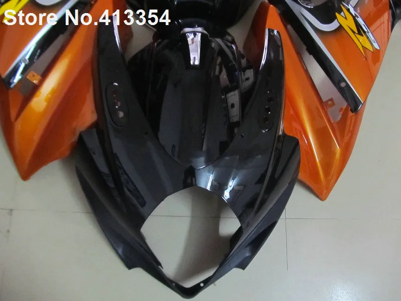 Для Suzuki GSXR 1000 07 08 K7 K8 Утомленные orange черный обтекатель для мотоцикла комплект GSXR1000 2007 2008 HJ02