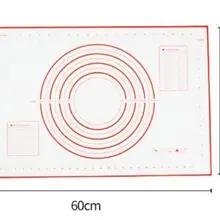 Прямая поставка 60*40 см антипригарное силиконовые коврик для выпекания разминка коврик для теста коврик для выпечки жаропрочный вкладыш колодки кухонные инструменты