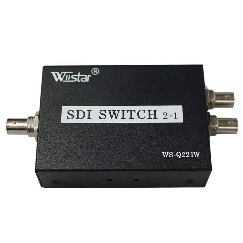 Wiistar переключатель SDI 2x1 концентратора SDI интеллектуальные удлинитель с переключателем 2 в 1 конвертер для 3g hd sd монитор камера