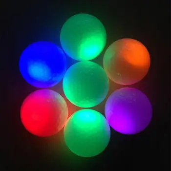 

NEW Creative LED Flashing Light Glowing Training Practice Golf Ball Golfer Gift