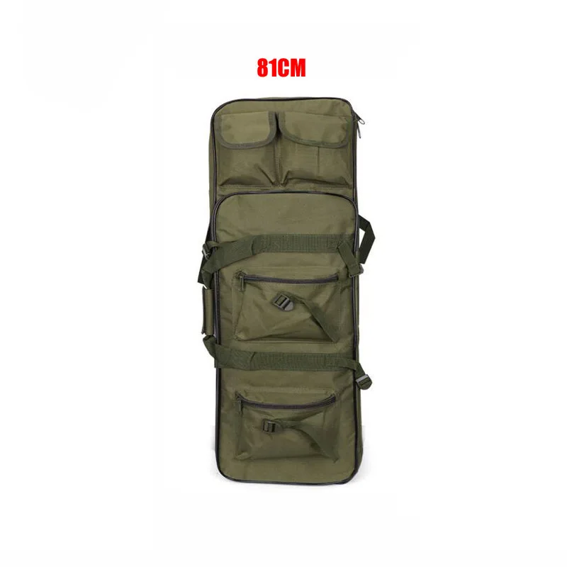Новая тактическая охотничья Сумка военный винтовка квадратная сумка для переноски военный пистолет защитный чехол для рыбалки нейлоновый мягкий спортивный рюкзак - Цвет: Green 81CM