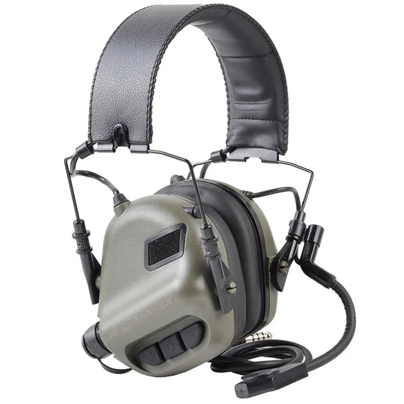 Auscultadores com Cancelamento de Ruído da Aviação Fones de Ouvido Opsmen Earmor Airsoftsports Tático Militar Comunicação Softair Tiro M32