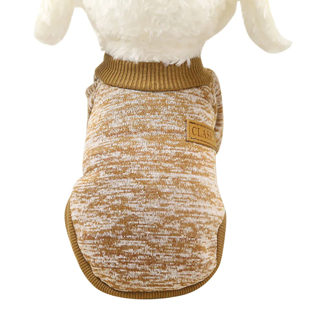 Квалифицированный дропшиппинг классический собачий щенок классический свитер флисовый свитер одежда Теплый свитер осенне-зимняя одежда OC26 - Цвет: Khaki
