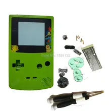 Apple Green Cartoon объектив и сменный Корпус Корпуса для игровой консоли GameboyGBC Корпус Замена мальчика подарок X/Y отвертка