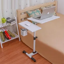 BSDT The Nobel double lifting 360 degree rotation lazy notebook comter desk, bedside to table land mobile radiation