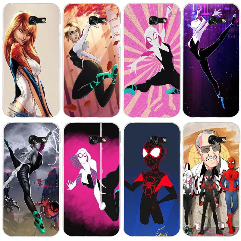

Soft TPU Phone Case for Samsung Galaxy S2 S3 S4 S5 Mini S6 S7 S8 S9 S10 Lite Edge Plus Note 4 5 8 9 Gwen Stacy Spider Verse Arts