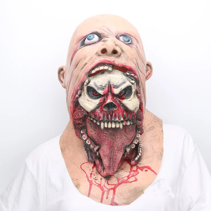 Scary Bloody Zombie Latex Mask gost horror mask terror haunted house
