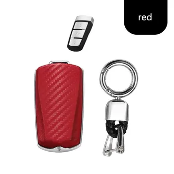 

Car Key Shell Key Case Cover Carbon fiber+Galvanized Alloy For Volkswagen VW CC Passat B6 B7 Passat 3C CC Maogotan R36 B5 B7L