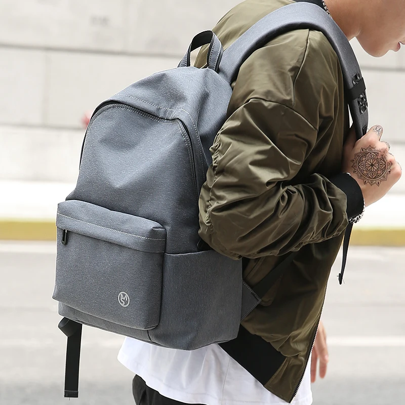 Fashion Men Backpack for Laptop 15.6"USB Port Waterproof Travel