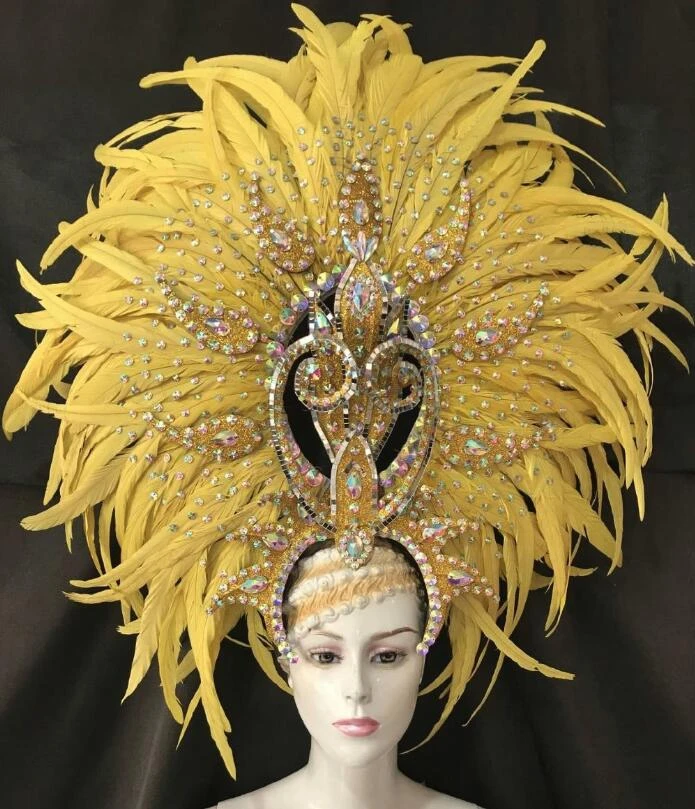 Brazil Rio Spanish Cuba Santiago Havana Venice Dionysia Carnival Float Mask Dress Masque Ball Costume Samba Plumage Plume Headd Brazil Carnival Aliexpress