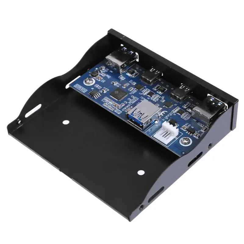 Стандартный 3," флоппи-накопитель Размер 2 USB 3,0+ 2 порта type-C расширитель панель для настольного компьютера PC Передняя флоппи-дисковод
