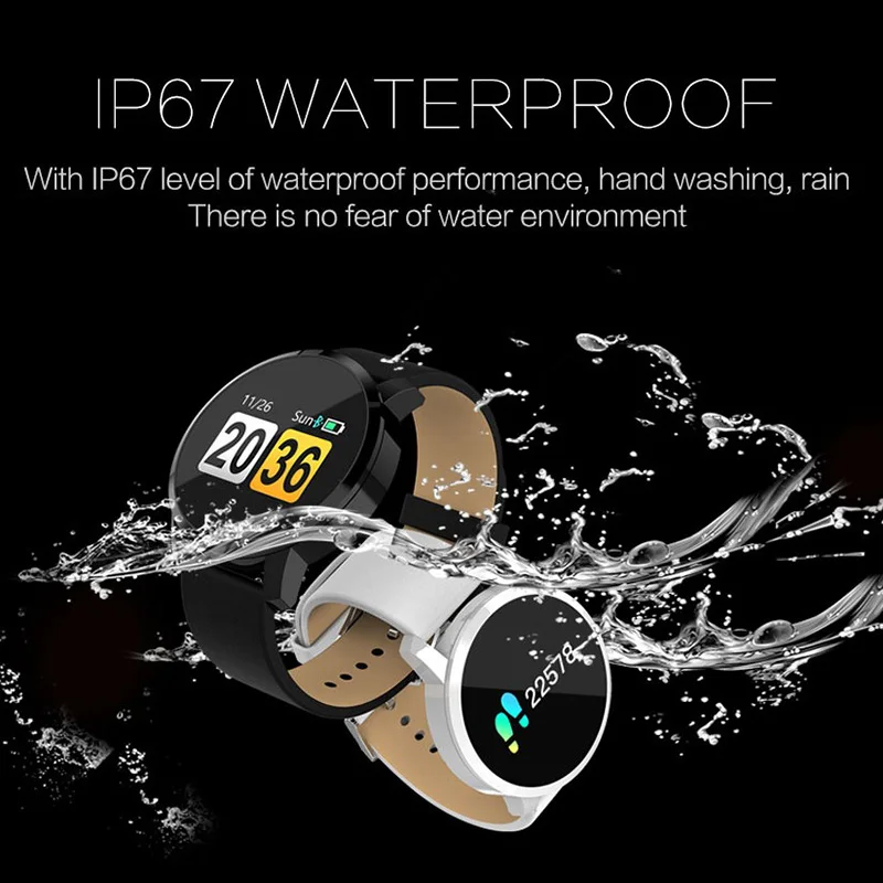 Q8 Smartwatch Smart Bracelet Measurement of Pressure and Pulse Health Wristband Smart Band Sports Fitness Tracker for Huawei