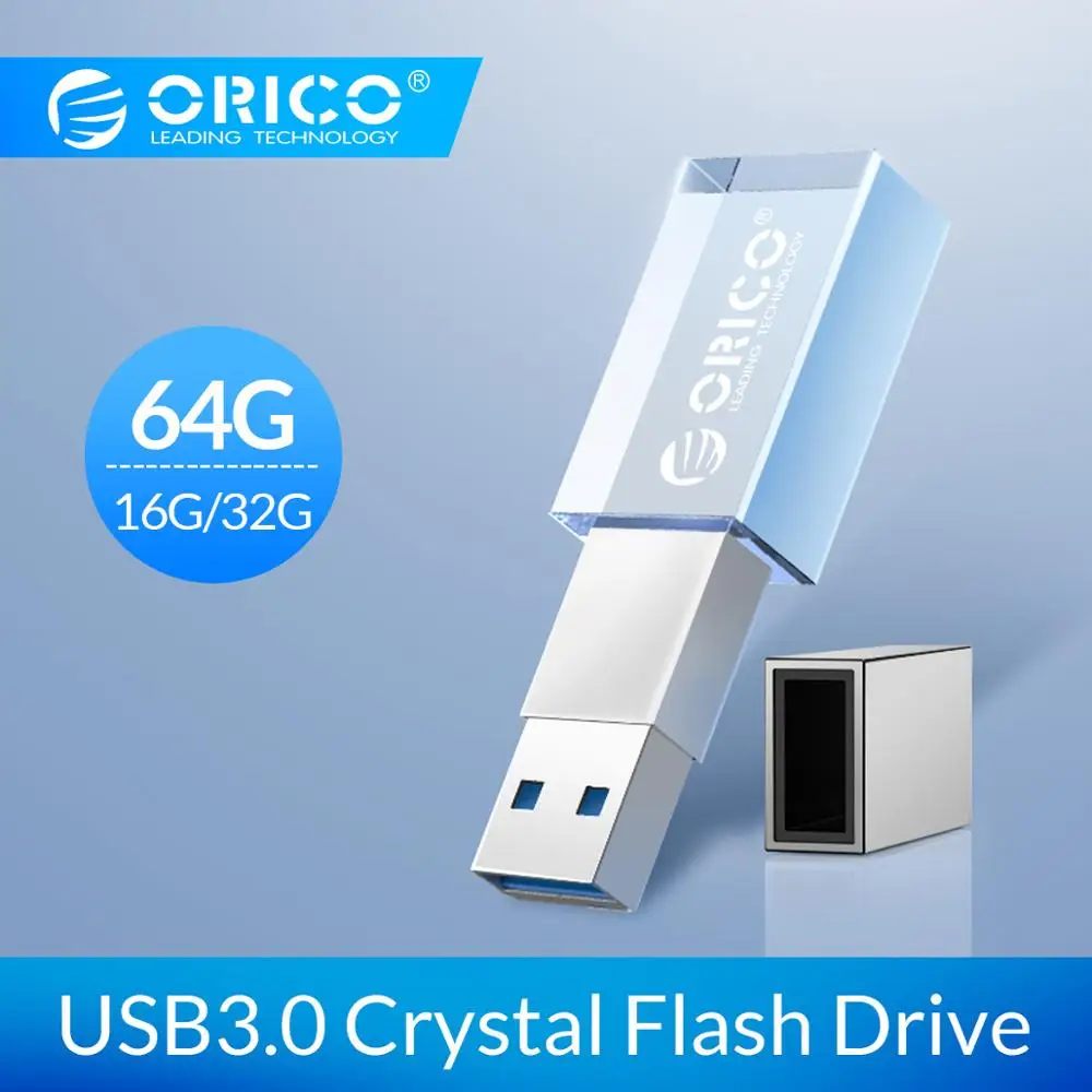  ORICO USB Flash Drive 3.0 Crystal 64GB 32GB 16GB USB 3.0 Flash Memory USB Stick Flash Disk Flash Dr