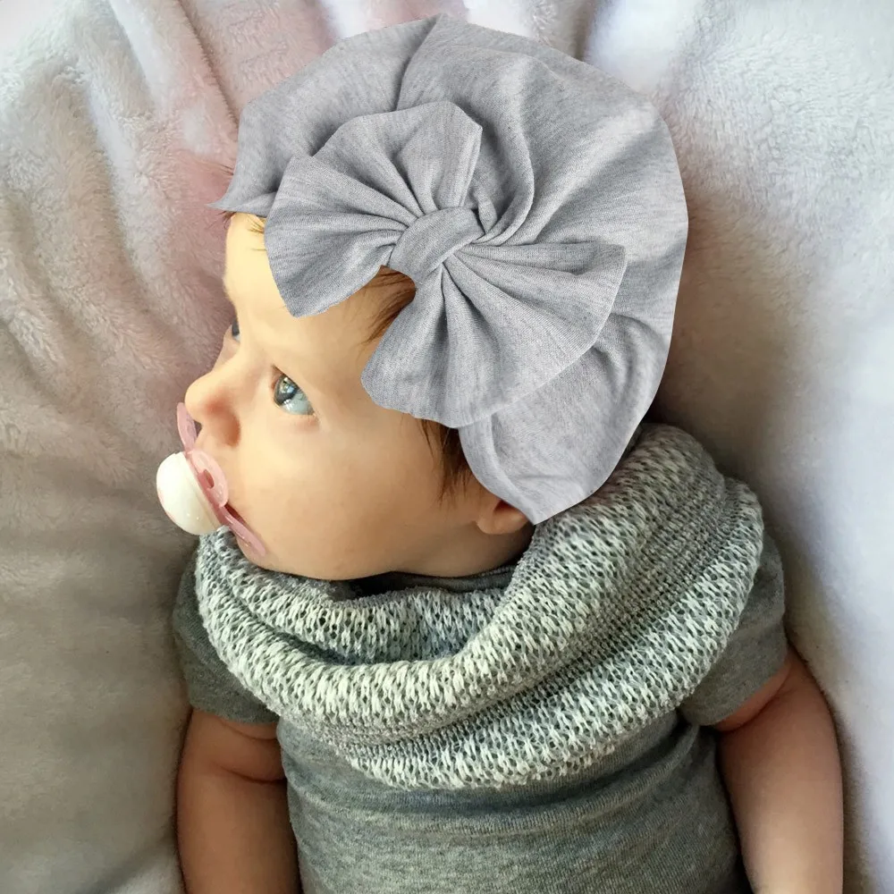 

Girl Butterfly tie head cap Newborn Girls Boys Bowknot girl hat cotton Sleep Headwear Hat Tie India Cap Sombrero #YL