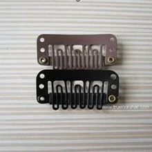 100 шт/лот 28 мм u-образный зажим для волос средство для наращивания волос парик, черный/коричневый/желтый/белый зажим для волос, металлический зажим