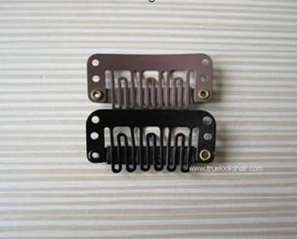 

100pcs/Lot 28mm U Tip Snap Clip for Hair Extension Tool Wig Weft,Black/Brown/Yellow/White Hair Clip,Metal Clip Free Shipping