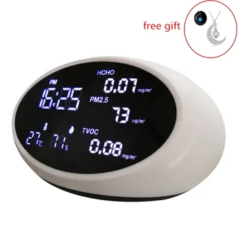 

Formaldehyde Detector Detects HCHO TVOC PM2.5 with Humidity Temperature Detection Air Monitor Quality for Home Office