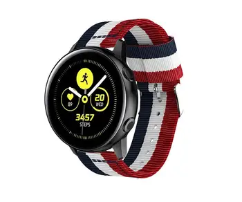 

50pcs Replacement Wristband Nylon Sport 20MM 22mm watch band For samsung galaxy watch active 40MM smart watch Strap Bracelet